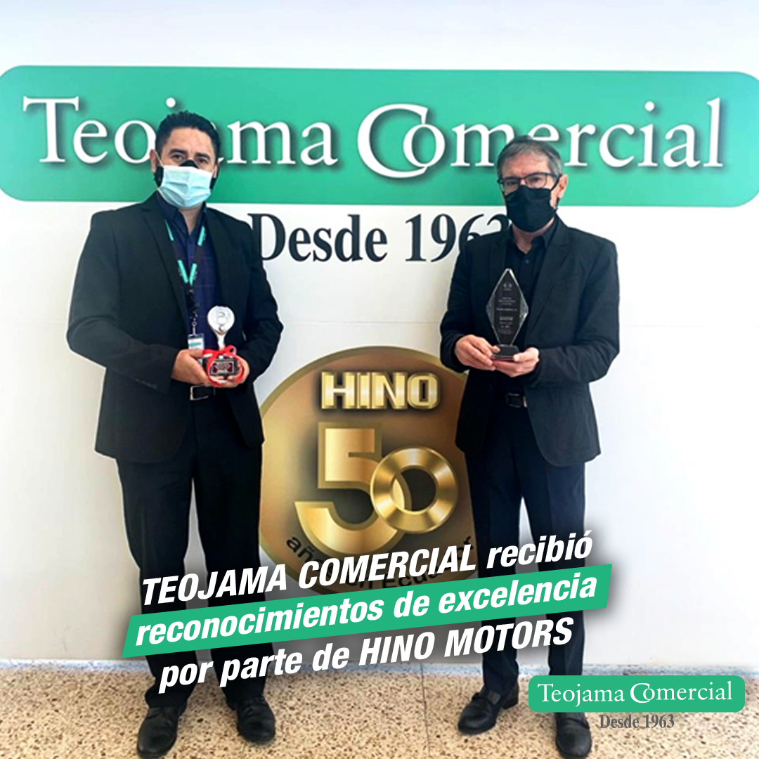 Teojama Comercial recibió reconocimientos de excelencia por parte de Hino Motors.